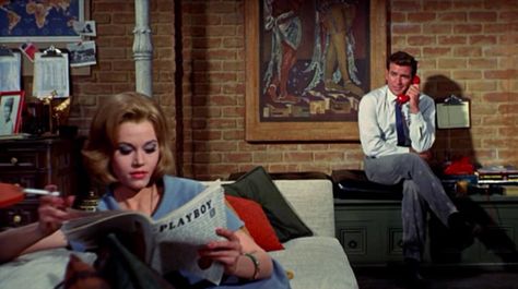 Sunday in New York- starring Jane Fonda and Rod Taylor Sunday In New York 1963, Sunday In New York, Rod Taylor, New York Movie, Barefoot In The Park, Listen To Reading, Vintage Actresses, Female Actors, Inspirational Movies