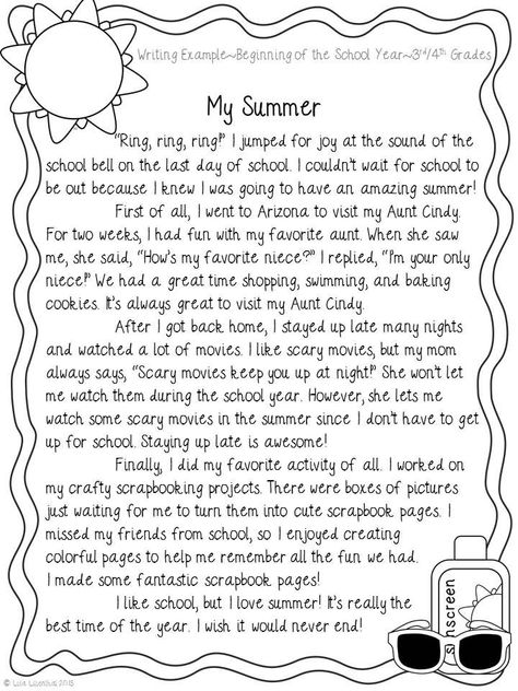 Teaching Narrative Writing, Recount Writing, Essay Writing Examples, Personal Narrative Writing, 5th Grade Writing, 3rd Grade Writing, Expository Essay, Writing School, 4th Grade Writing