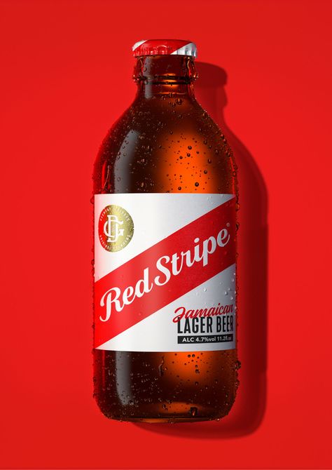 Bulletproof Redesigns Jamaican Beer Red Stripe to be Bold and True to It's Rich Roots | Dieline - Design, Branding & Packaging Inspiration Red Stripe Beer, Sauce Design, Red Beer, Popular Beers, Juice Packaging, Packing A Cooler, Lifted Chevy, Lager Beer, Beer Brands