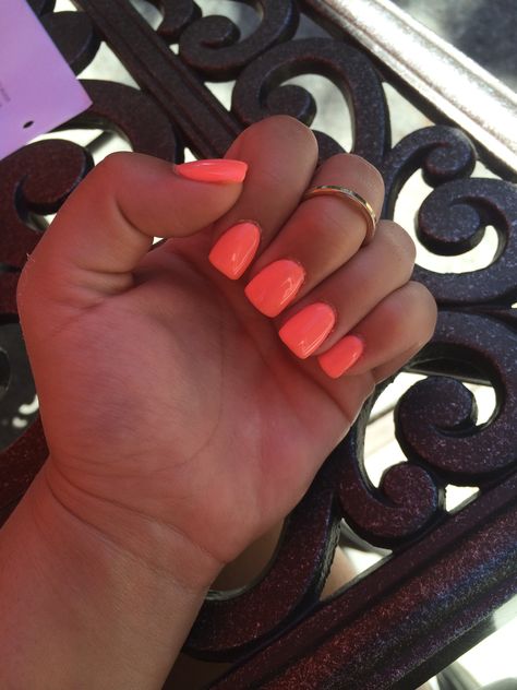 Coral acrylics for the summer Coral Acrylics, Coral Orange Nails, Hot Coral Nails, Coral Acrylic Nails, Summa Nails, Uñas Color Coral, Neon Coral Nails, 2023 Nails, Nail Board