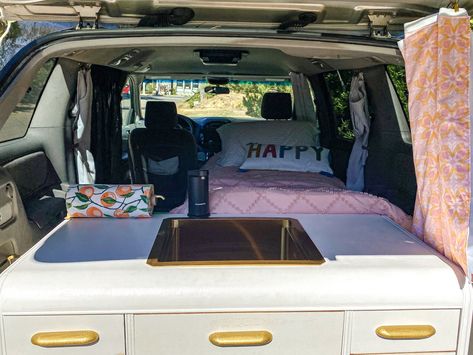 My Toyota Sienna Camper Conversion Journey Sienna Camper Conversion, Toyota Sienna Camper, Sienna Camper, Van Life Essentials, Kitchen Setup, Life Essentials, Camper Conversion, Toyota Sienna, Minivan