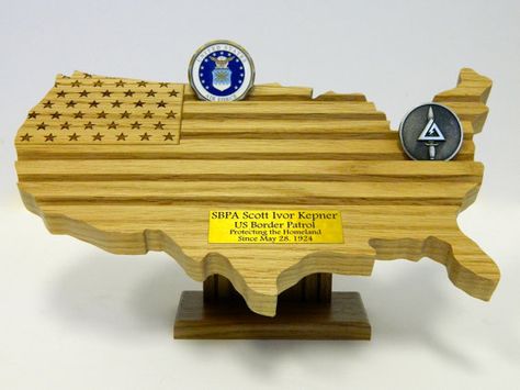 Coin holder - lots of variations available Coin Holder Military, Military Coin Display, Challenge Coin Holder, Hobo Coins, Army Wife Life, Military Coins, Military Challenge Coins, Challenge Coin Display, Personalized Retirement Gifts