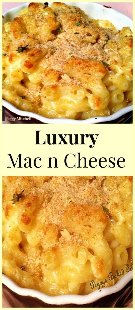 Luxury Mac And Cheese, Macaroni Cheese Recipes, Diy Easy Recipes, Macaroni N Cheese Recipe, Slow Cooker Desserts, White Cheese, Italian Bread, Macaroni Cheese, Pepper Jack