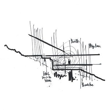 Renzo Piano Sketch, Piano Sketch, House In Colorado, Architecture Sketching, Arch Sketch, Building Workshop, Conceptual Sketches, Campus Design, Conceptual Drawing