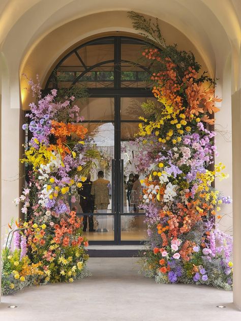 Floral Tunnel Entrance Wedding, Floral Arch Entrance, Floral Entrance Decor, Floral Entrance, Floral Wedding Backdrop, Wedding Walkway, Wedding Gate, Event Entrance, Floral Archway