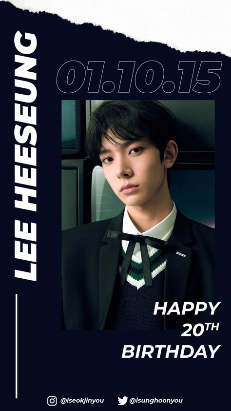 Happy Birthday Poster Ideas, Heeseung Instagram, Kpop Graphic Design Edit, Graphic Design Edit, Plave Hamin, Kpop Graphic Design, Talk Poster, Bd Design, Kpop Graphic