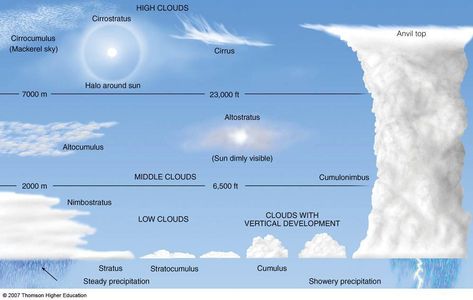 Clouds: A Short Essay. Nimbostratus Clouds, Cirrostratus Clouds, Cloud Types, Kinds Of Clouds, Cumulonimbus Cloud, Cloud Type, Weather Science, High Clouds, Weather Cloud