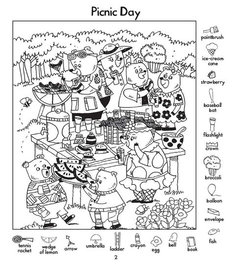 Hidden Pictures Printables, Hidden Picture Games, Highlights Hidden Pictures, Hidden Object Puzzles, Find The Hidden Objects, Hidden Picture Puzzles, Art Activities For Toddlers, Free Printable Games, Mazes For Kids