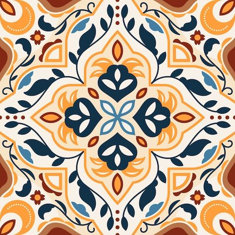 Free vector hand drawn persian carpet pa... | Free Vector #Freepik #freevector #asian-patterns #asian-background #hand-drawn-background #traditional-pattern Persian Motifs Pattern Design, Persian Carpet Pattern, Persian Textiles, Asian Background, Iran Art, Background Traditional, Flower Print Pattern, Carpet Pattern, Interesting Patterns