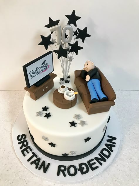 Father Cake Ideas Dad Birthday, Birthday Cake For Grandfather, 50th Birthday Party Ideas For Men Cake, Grandfather Cake, Bday Cake For Dad, Retirement Cake Ideas For Men, 70th Birthday Cake For Men, Grandpa Birthday Cake, Birthday Cake For Papa