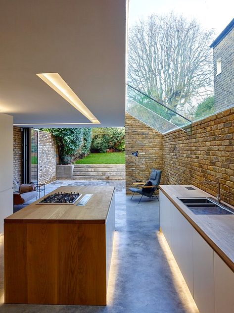 Side Return Extension, Kitchen Diner Extension, Kitchen Extensions, Side Extension, Glass Extension, Side Return, Space Light, House Extension Design, Rear Extension