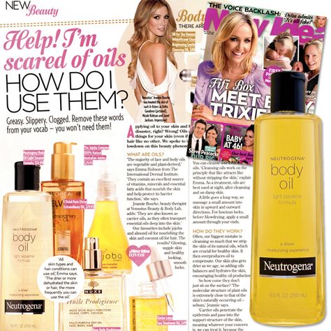 Neutrogena Body Oil Featured in New Idea Neutrogena Body Oil, Neutrogena Oil, Body Oil, Beauty