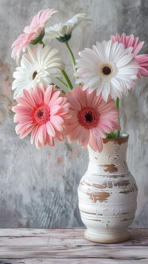 Donut Art Print, Old Wooden Table, Donut Art, Pinterest Feed, Flower Cottage, 31st Birthday, Good Morning Flowers Pictures, Rustic Texture, Flowers Vase