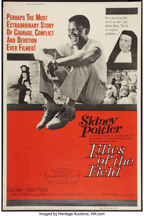 Little Dorrit, Sidney Poitier, Best Actor Oscar, Black Cinema, Lilies Of The Field, Movies Worth Watching, I Love Cinema, See Movie, Classic Movie Posters