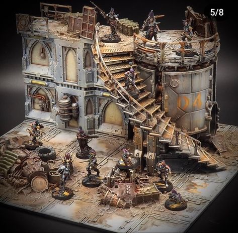 Warhammer Wood Elves, Necromunda Underhive, Scifi Building, Warhammer Imperial Guard, Warhammer Terrain, 40k Terrain, Miniature Photography, Imperial Knight, Game Terrain