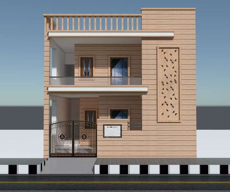 Wall Tiles Front Elevation, Sidhu Moose, Little House Plans, Small House Elevation, Small House Front Design, Small House Elevation Design, Elevation Design, Small House Plan, House Front Design