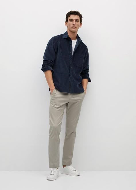 H&m Man Outfits, Clean Look For Men, Men Church Outfit Casual, Corduroy Shirt Mens Outfit, Church Outfit For Men, Mens Church Outfit, Uniqlo Men Outfit, Men Church Outfit, Church Outfit Men