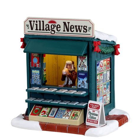 Santa Activity, Christmas Village Collections, Lemax Christmas Village, Lemax Village, Lemax Christmas, Santa's Village, Closed For Christmas, Spooky Town, Village Shop