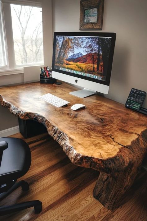 "Create a productive workspace by building your own Home Office Desk! 🛠️💻 Perfect for a custom fit. #DIYHomeOffice #DeskBuild #WorkFromHomeInspo" Large Wood Desk, Building Your Own Home, Functional Home Office, Productive Workspace, Build Your Own Home, Wood Computer Desk, Diy Office, Build Your Own House, Home Office Desk