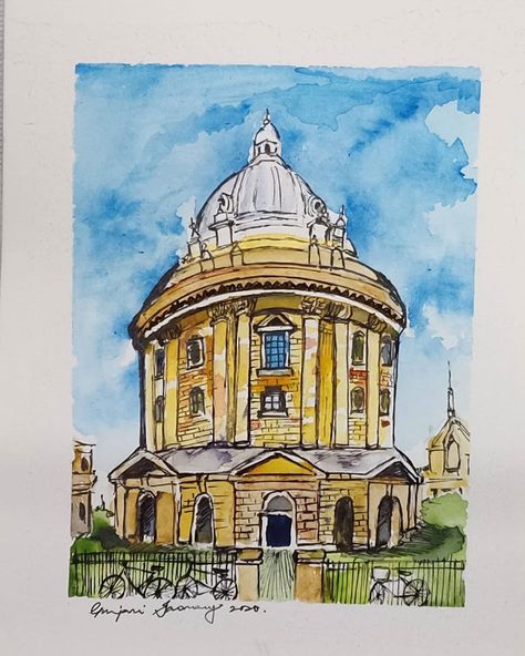 Oxford University Library... Oxford Drawing, Oxford University Wallpaper, Oxford University Logo, Oxford Illustration, Oxford University England, Oxford University Library, Oxford Watercolour, University Library, Building Drawing