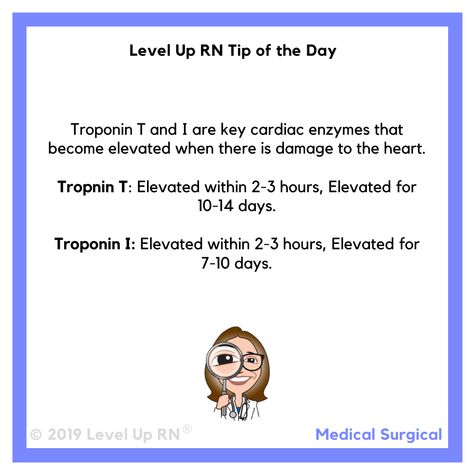 Troponin Levels Nursing, Pharm Notes, Cardiac Enzymes, Nursing Survival Kit, Lpn Program, Troponin Levels, Nursing School Success, Cardiovascular Nursing, Nursing Procedures