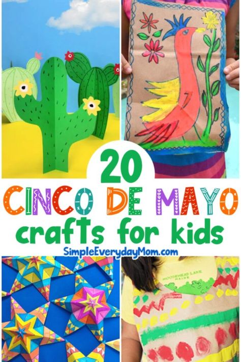 Mexico Crafts, Afternoon Crafts, Fun And Easy Crafts, Making Decorations, Cactus Craft, Mexican Crafts, Flower Pot Crafts, 5 De Mayo, Tissue Paper Flowers