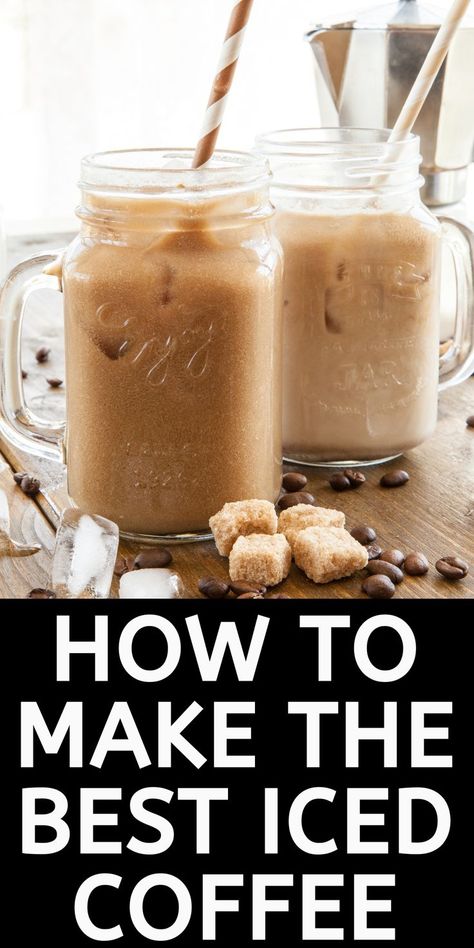 How to Make the Best Iced Coffee at Home Easy Iced Coffee At Home, At Home Iced Coffee Recipes, Best Iced Coffee Recipe, Coffee From Home, The Best Iced Coffee, Refreshing Summer Recipes, Homemade Iced Coffee, Best Iced Coffee, Iced Coffee Recipe