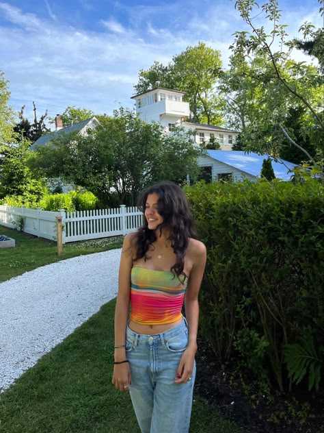 Boujee Fits, Tube Top Outfit, Basic Summer Outfits, Tube Top Outfits, Preppy Inspiration, Simple Fits, Cute Bathing Suits, Top Outfit, Lovely Clothes