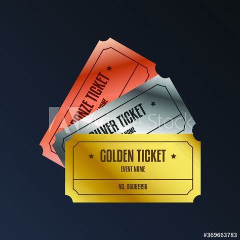 Luxury gradient gold, silver, and bronze ticket and coupon template vintage vector isolated. #AD , #silver, #bronze, #gold, #Luxury, #gradient Coupon Template, Gold Luxury, Bronze Gold, Presentation Design, Gum, Stock Vector, Presentation, Silver, Gold