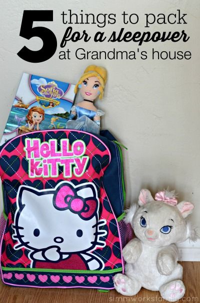 5 Things to Pack for a Sleepover at Grandma's House What To Pack For A Sleepover At Grandmas, Sleepover At Grandmas House, Pack For A Sleepover, Things To Pack, Kids Head, In And Out Movie, Grandma's House, Go To Movies, Grandmas House