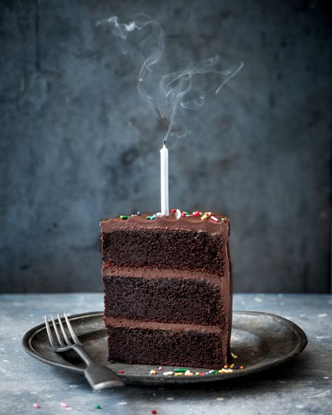 Devils Food Cake — The Boy Who Bakes Perfect Chocolate Cake, Devils Food Cake, Devils Food, Salted Chocolate, Cake Slice, Food Cake, Round Cake Pans, Food Cakes, Round Cakes