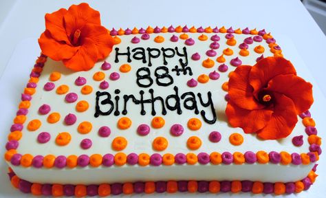 Birthday Cake for 88th Birthday 88th Birthday Cake, 88th Birthday, Faith Prayer, Yummy Treats, Birthday Ideas, Birthday Cake, Birthday Gifts, Baking, Cake