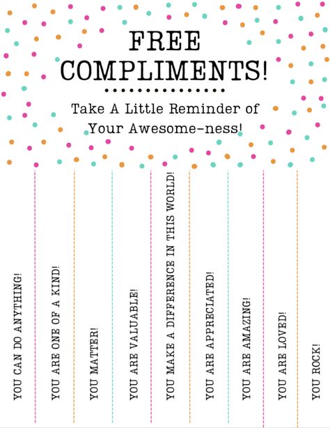 One Word Compliments, National Compliment Day, Compliment Quotes, National Smile Day, Cute Compliments, Take A Smile, Compliment Cards, March Activities, Words Of Appreciation