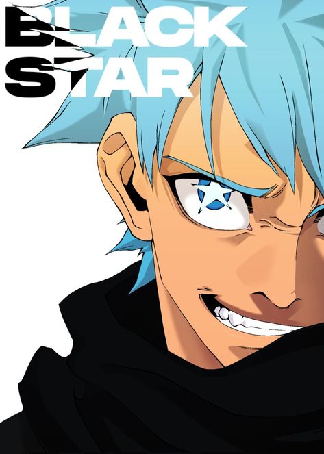 Black Star Pfp, Star Pfp, Soul Eater Anime, Black Star Soul Eater, Soul Eater Manga, Anime Soul, Black Anime Characters, Soul Eater, Manga Covers