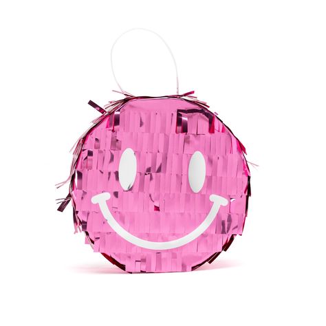 Smiley Face Pinata, Smiley Pinata, Piñata Aesthetic, Pink Smiley Face Birthday Party, Groovy Kids Birthday, Smiley Face Birthday Party, Smiley Face Party, Two Groovy Birthday Party, 2023 Birthday