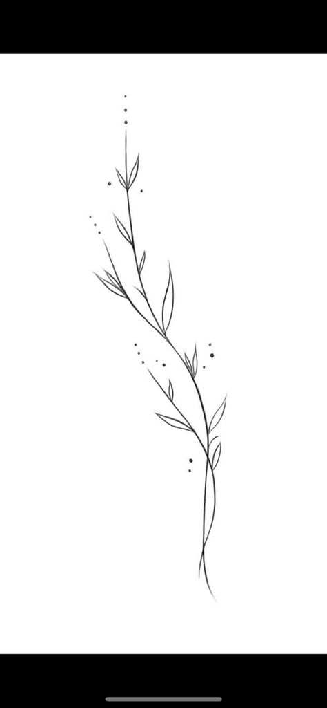 Arm Tattoo Filler For Women, Sage Leaf Drawing, Simple Plant Tattoo Design, Leaves Flowers Tattoo, Single Line Vine Tattoo, Western Flowers Drawing, Dainty Flower Hand Tattoo, Plant Tattoo Outline, Fine Line Branch Tattoo