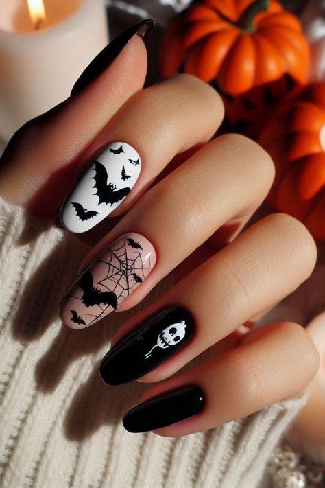 #SimpleHalloweenNails #EasyNailArt #AdorableNailDesigns #HalloweenNailIdeas #MinimalistNails #SpookySeasonNails #NailArtForBeginners #HalloweenManicure Simple Halloween Nails, Easy Halloween Nails, Nails For Beginners, Vintage Nail Art, Easy Halloween Nails Design, Pumpkin Nail Designs, Candy Corn Nails, Orange Nail Polish, Halloween Nails Easy