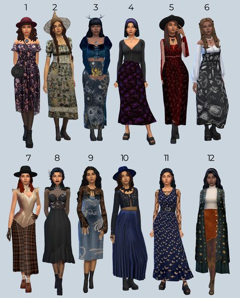 Whimsigoth Clothes, Whimsigoth Summer, Sims 3 Mods, Sims 4 Challenges, The Sims 4 Skin, Sims 4 Characters, Sims4 Clothes, Sims 4 Mods Clothes, Cute Cardigans