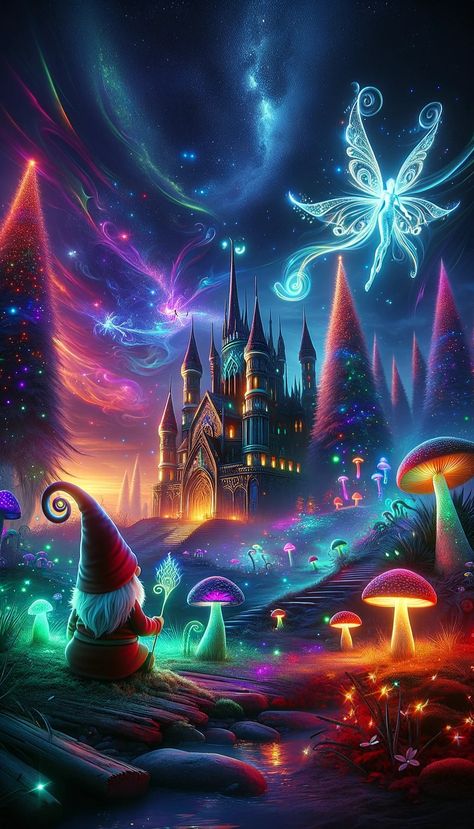 Wallpapers Stickers, Stickers For Walls, Forest Castle, Iphone Wallpaper Planets, Moon Stars Art, Trippy Designs, Magical Images, Dreamy Artwork, Fantasy Wall Art