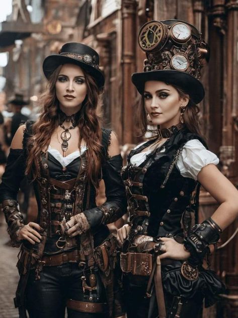 Steampunk Pirate Female, Steampunk Womens Fashion, Steampunk Outfits Women, Steampunk Fashion Women, Steampunk Mechanic, Steampunk Witch, Steampunk Hairstyles, Steampunk Woman, Steampunk Couture