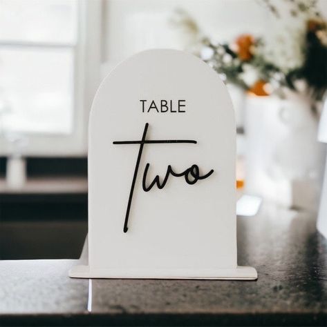 Table Number Acrylic, Number Cutouts, Arch Table Numbers, Acrylic Arch, Table Number Signs, Arch Table, Acrylic Table Numbers, Signs For Wedding, Acrylic Table Number