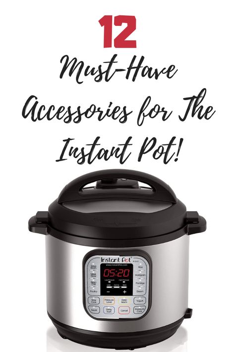 12 Must-Have Accessories for The Instant Pot that will make your life easier. They are also great gifts for your favourite Instant Pot lover! Instant Pot Accessories, Maria Mind Body Health, Pot Accessories, Instant Pot Cookbook, Best Instant Pot Recipe, Instant Pot Soup, Electric Pressure Cooker, Instant Pot Dinner Recipes, Easy Instant Pot Recipes