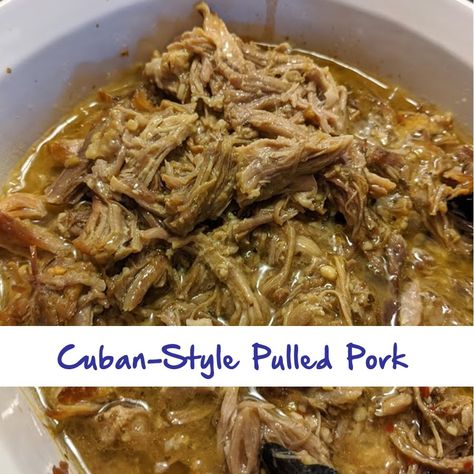 Cuban-Style Pulled Pork Pulled Pork For Cuban Sandwich, Jam Chicken, Cuban Pulled Pork, Pulled Pork Seasoning, Aaron Franklin, Pulled Pork Leftover Recipes, Cuban Pork, Pork Seasoning, Pulled Pork Leftovers