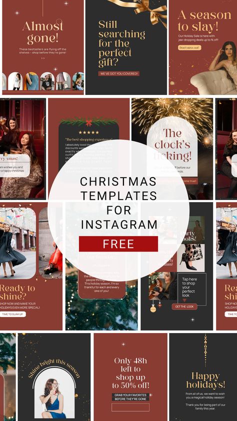 instagram christmas free templates Christmas Instagram Feed, Instagram Feed Design, Templates Instagram Stories, Christmas Instagram, Templates For Instagram, Instagram Party, Templates Instagram, Instagram Christmas, Free Instagram