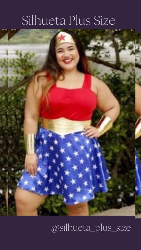 Wonder Woman Costume Plus Size, Fantasia Plus Size, Plus Size