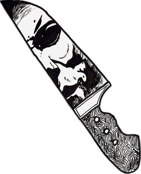 Michael Myers Knife, Practice Tattoos, Knife Drawing, Michael Myers Halloween, Michael Myers, Tattoos, Halloween, Drawings, Quick Saves