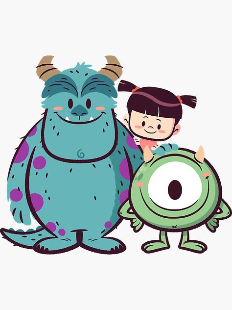 Kawaii Disney, Disney Monsters, Cute Disney Drawings, Disney Favorites, Pinturas Disney, Monster Party, Cute Disney Wallpaper, Cute Monsters, Monsters Inc