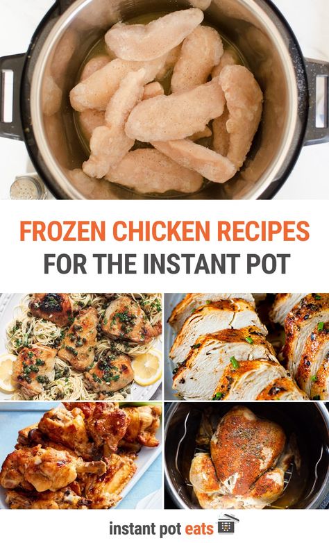 Insta Pot Chicken Recipes Frozen, Instant Pot Chicken Ideas, Instant Pot Chicken Recipes From Frozen, How To Cook Frozen Chicken In Instapot, How Long To Cook Frozen Chicken Instapot, Instant Pot Chicken Tenderloins Recipes, Instant Pot Frozen Recipes, Defrost Chicken Instant Pot, Pressure Cooker Chicken Frozen