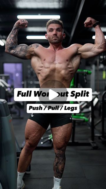 James Board | Online Physique Coach on Instagram: "NEW 6 Day Push Pull Legs Workout Split (The MASS Builder)

Drop a ‘16’ in the comments or DM me ‘16’ for your FREE 16-Week Six-Pack Blueprint! It’s packed with the exact methods I use with clients to get incredible results in under 16 weeks 💪

Here’s my new 6 day workout split. No need to keep scrolling through instagram in search of workouts, I’ve built this with you lads in mind 🔥

Day 1️⃣ Push 1 (Shoulder Focused)
Day 2️⃣ Pull 1 (Lat Focused)
Day 3️⃣ Lower 1 (Quad Focused)
Day 4️⃣ Push 2 (Chest Focused)
Day 5️⃣ Pull 2 (Upper Back Focused)
Day 6️⃣ Lower 2 (Hamstring Focused)

#workoutsplit #workoutprogram #freeworkout #trainingsplit #trainingprogram #gym #workout" 6 Day Workout Split, 5 Day Workout Split, Push Pull Legs Workout, Push Day Workout, 5 Day Workouts, Workout Split, Push Pull Legs, Push Day, Workout Splits