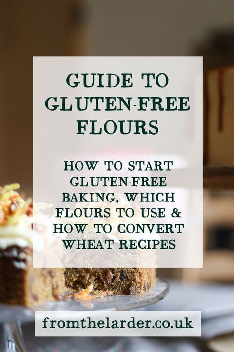 A guide on gluten-free flours, explaining how to start gluten-free baking, what flours to use and how to convert wheat recipes to gluten-free. #glutenfreerecipes #glutenfree #glutenfreecakes #alternativeflour #glutenfreeflour #bakingtips What Is Gluten Free, Gluten Free Info, Gluten Desserts, Wheat Recipes, Cookies Gluten Free, Gluten Free Living, Free Lifestyle, Gluten Free Eating, Gluten Free Snacks